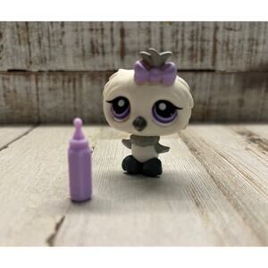 Littlest Pet Shop LPS Vintage White Baby Owl EUC